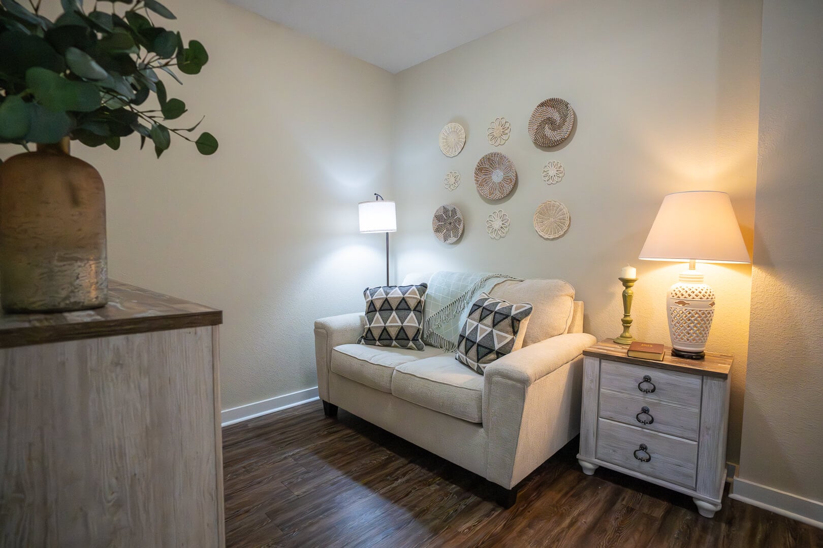 Cozy Living Room in Assisted Living for Seniors