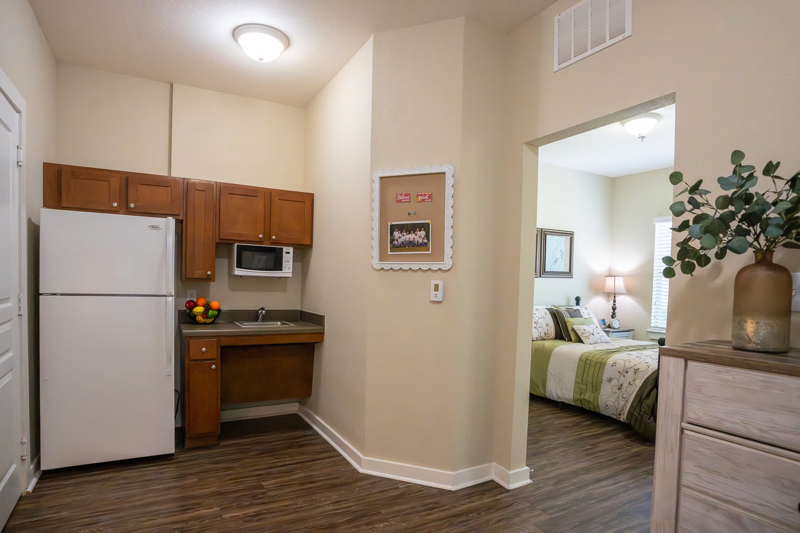 Resident Kitchenette With Full Appliances at Assisted Living with Memory Care