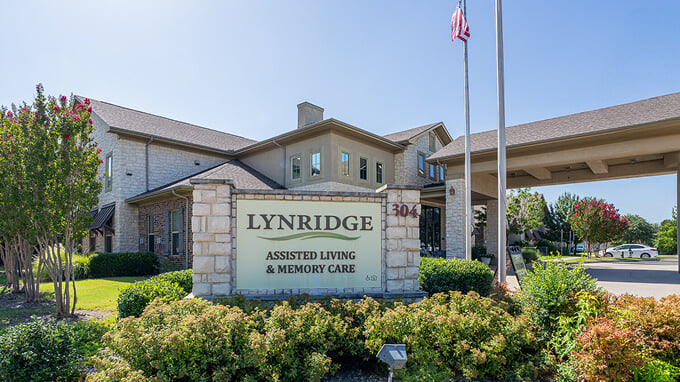 Outdoor Front Entrance of Memory Care Facility